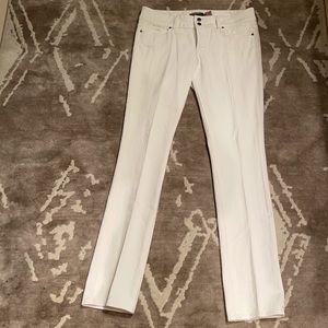 Straight leg white jeans (Hidden Hills, hi waist)